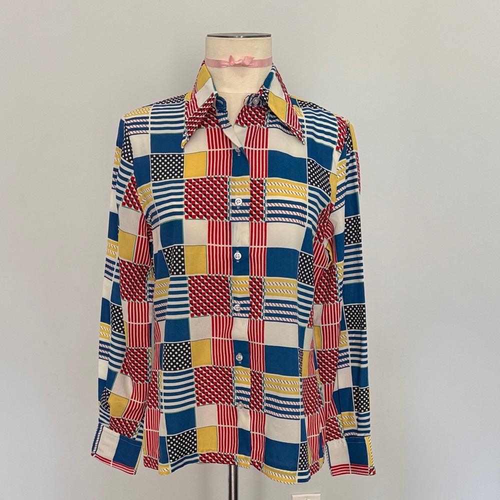 College Town Multicolor Button Down